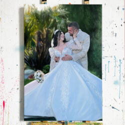 Individuelle Portraitmalerei vom Künstler – zur Hochzeit