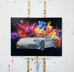 Acrylbilder malen lassen Porsche