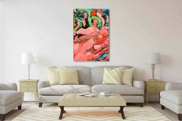 Farbenfrohe moderne Malerei auf Leinwand, abstraktes Kunstwerk, Auftragsmalerei von Nikolaus Kriese, lebendige Kunst für Wohnzimmer, individuelle Gemälde, kreative Wanddekoration, zeitgenössische Kunst, Kunstdruck Wohnzimmer, abstrakte Kunstwerke.