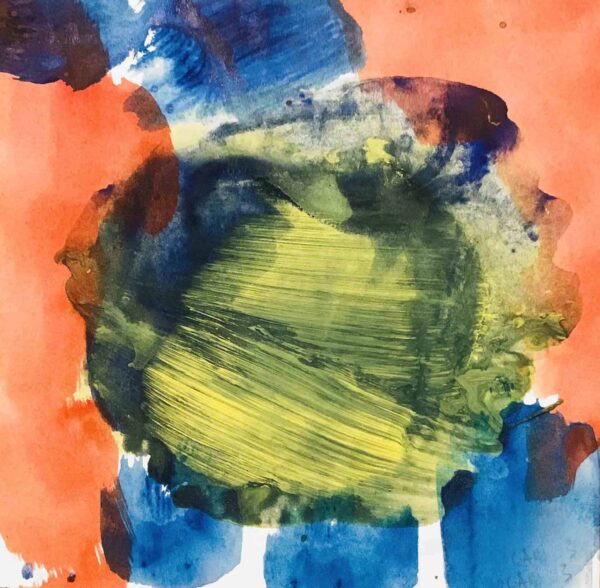 Farbenfrohes abstraktes Aquarellbild, kreative Malerei & Auftragsmalerei von Nikolaus Kriese, modern Kunst für individuelle Raumgestaltung, Original Kunstwerke, Kunstmalerei in lebendigen Farben.