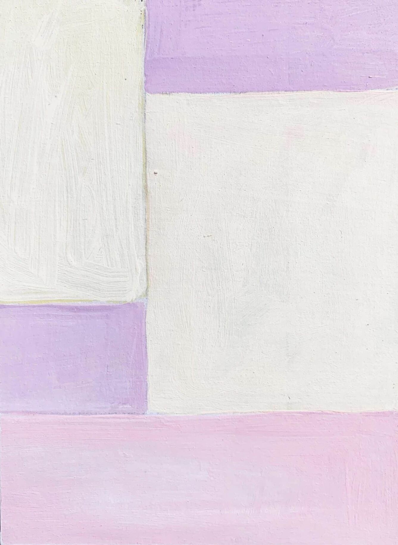 Farbenfrohes abstraktes Gemälde in Pastellfarben mit geometrischen Farbblöcken, künstlerische Acrylmalerei, moderne Wandkunst, individuelle Auftragsmalerei, dekorative Wandgestaltung, Künstler Nikolaus Kriese.