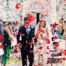 Farbenfrohes Hochzeitsbild, Auftragsmalerei Nikolaus Kriese, kreative Hochzeitsmalerei, moderne Hochzeitskunst, persönliche Hochzeitsbilder, kunstvolle Hochzeitsmomente, individuelle Hochzeitskunst, Hochzeitsfeier Gemälde, Hochzeitskunst nach Auftrag, künstlerische Hochzeitsfotografie.