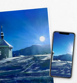 bild malen lassen vom foto landschaft