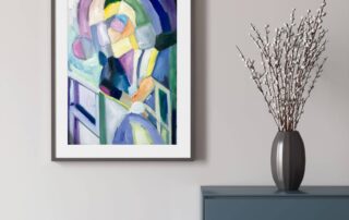 Farbenfrohes abstraktes Gemälde, moderne Malerei, Auftragsmalerei, zeitgenössische Kunst, Wanddekoration, Interior Design, Kunstwerk von Nikolaus Kriese, abstract painting, moderne Kunst, Raumgestaltung, moderne Wandkunst.