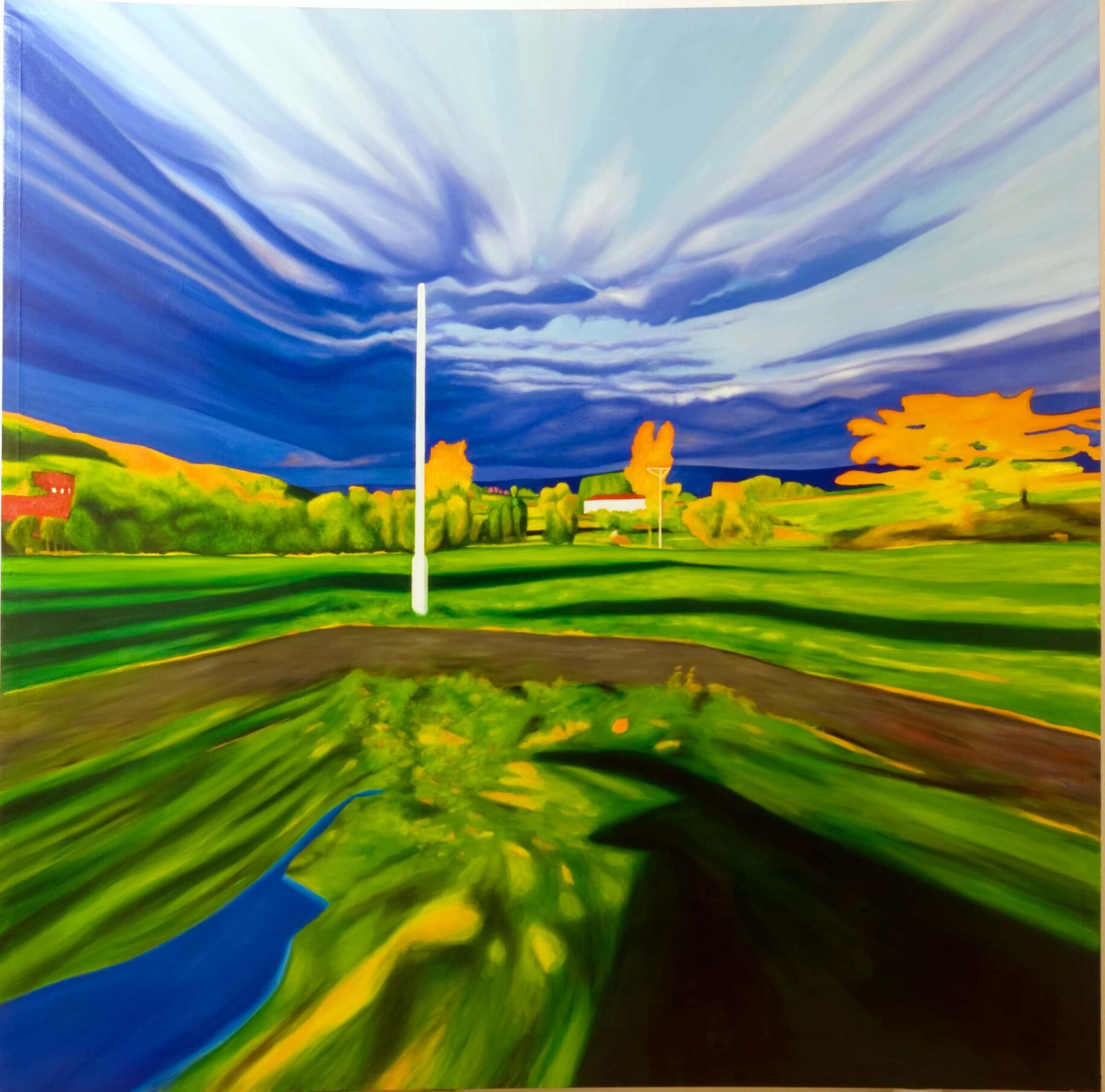 Ölgemälde Landschaft 200 x 200 cm