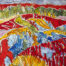 Farbenfrohe abstrakte Malerei, expressive Auftragsmalerei mit dynamically Linien und leuchtenden Farben, einzigartiges Kunstwerk von Nikolaus Kriese, ideal für moderne Inneneinrichtung.