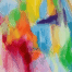 Farbenfrohe abstrakte Malerei mit lebendigen Pinselstrichen in Acryl, ideal für Auftragsmalerei und kreative Kunstwerke.