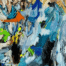 Farbenfrohes abstraktes Gemälde, moderne Malerei, Auftragsmalerei, künstlerische Leinwandkunst, zeitgenössische abstrakte Kunst, individuelle Wanddekoration, kreative Kunstwerke, professionelle Maler, Kunst für Zuhause und Büro.