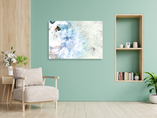 Abstraktes Gemälde helle zarte Flächen 70x100 cm