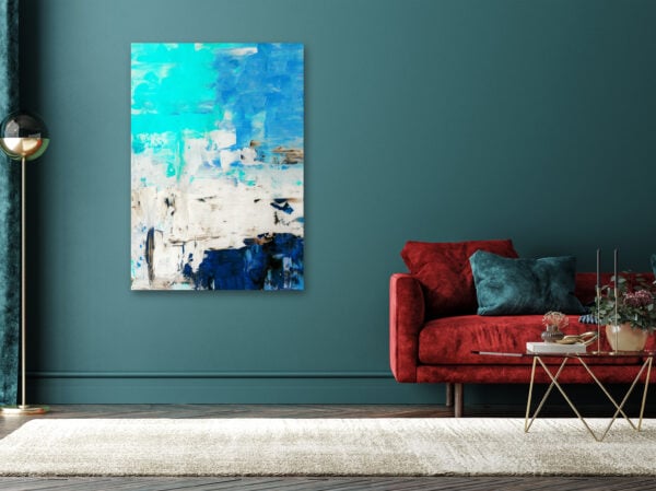 Wandbilder & Bilder Shop Abstraktion in Blau und Türkis