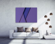 Wandbilder & Bilder Shop Gemälde lila minimale Flächen