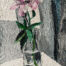 Blumenstrauß in Vase, Ölmalerei, moderne Malerkunst, kräftige Pinselstriche, abstrakte Blumenzeichnung, farbige Stillleben Kunst, individuelle Auftragsmalerei, Dekorative Wandgestaltung, kreative Ölgemälde, handgemalte Kunstwerke.
