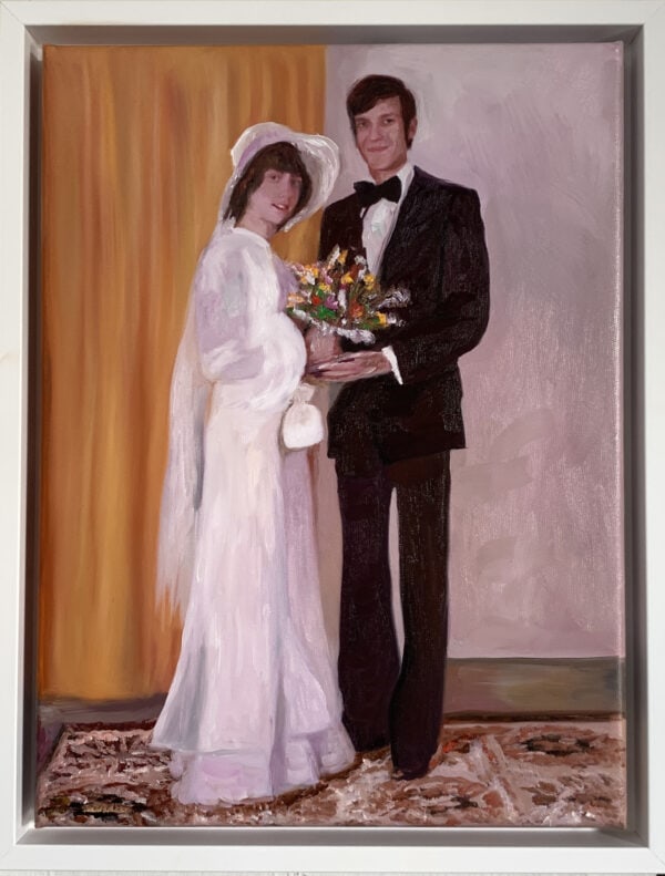 Hochzeitsmalerei, Ölbild, Hochzeitsbild, Auftragsmalerei, künstlerische Hochzeitsillustration, kreative Hochzeitskunst, personalisierte Hochzeitsbilder, Malerei & Auftragsmalerei Nikolaus Kriese, moderne Hochzeitskunst, individuelle Hochzeitsportraits, Hochzeitsgeschenk, Auftragskunst für Hochzeiten.