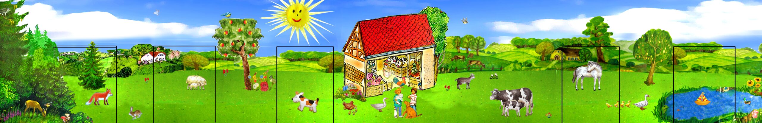 fassadenmalerei wandgestaltung entwurf kindergarten