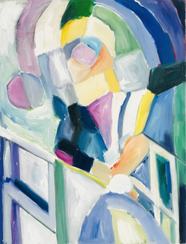 Farbenfrohes abstraktes Gemälde, expressionistische Malerei, Acrylkunst, individuelle Auftragsmalerei von Nikolaus Kriese, moderne Kunst für Wohnzimmer und Büro.