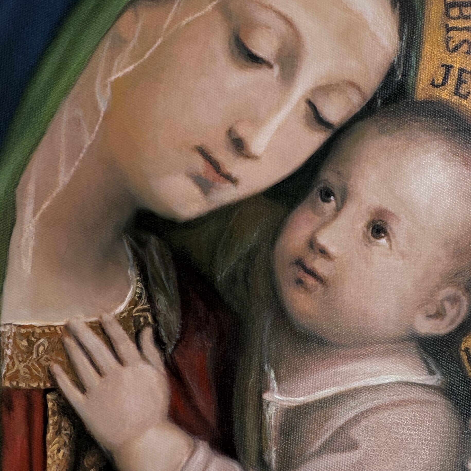 kunstkopie madonna mit kind gemälde