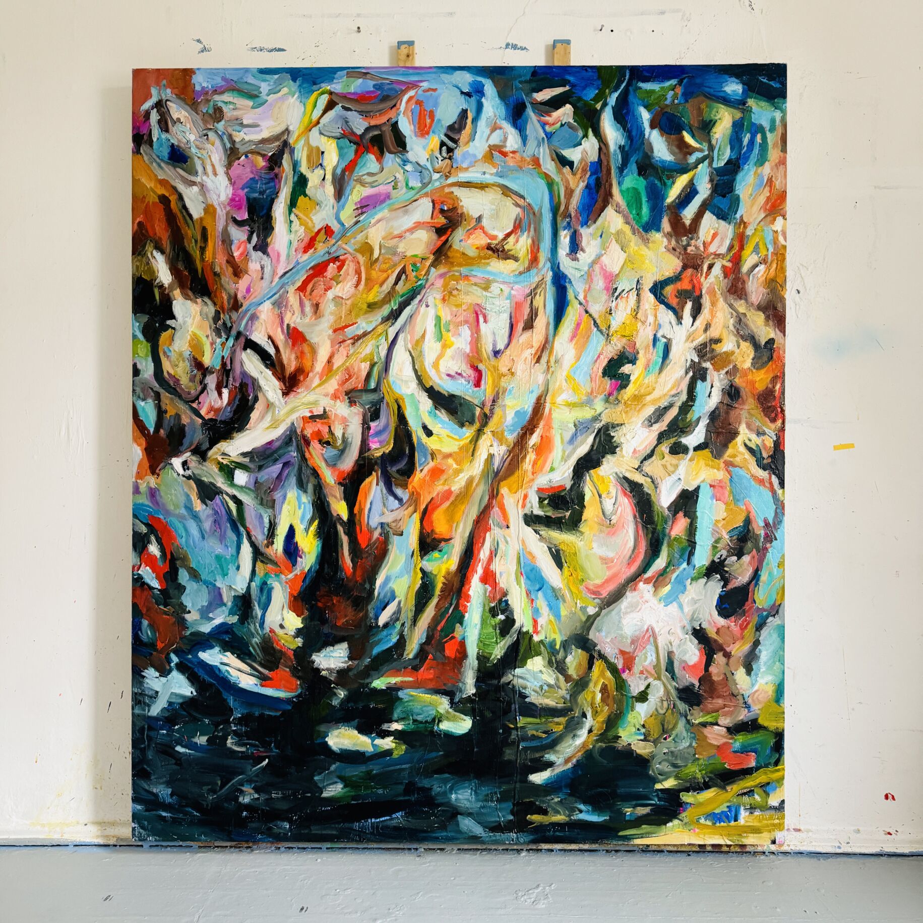 Abstrakte Malerei Atelier nikolaus kriese aufbrüche Abstrakte Malerei Atelier Kunst für Firmen und Büros