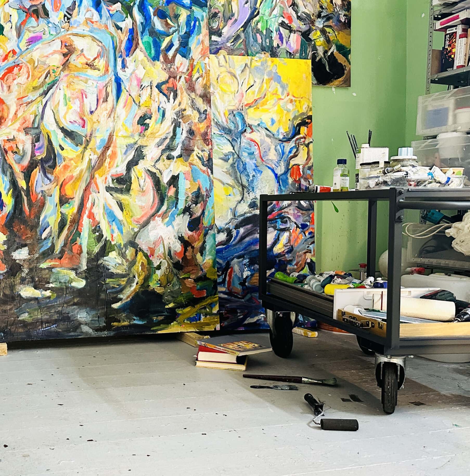 Ölgemälde malen lassen im atelier vom künstler