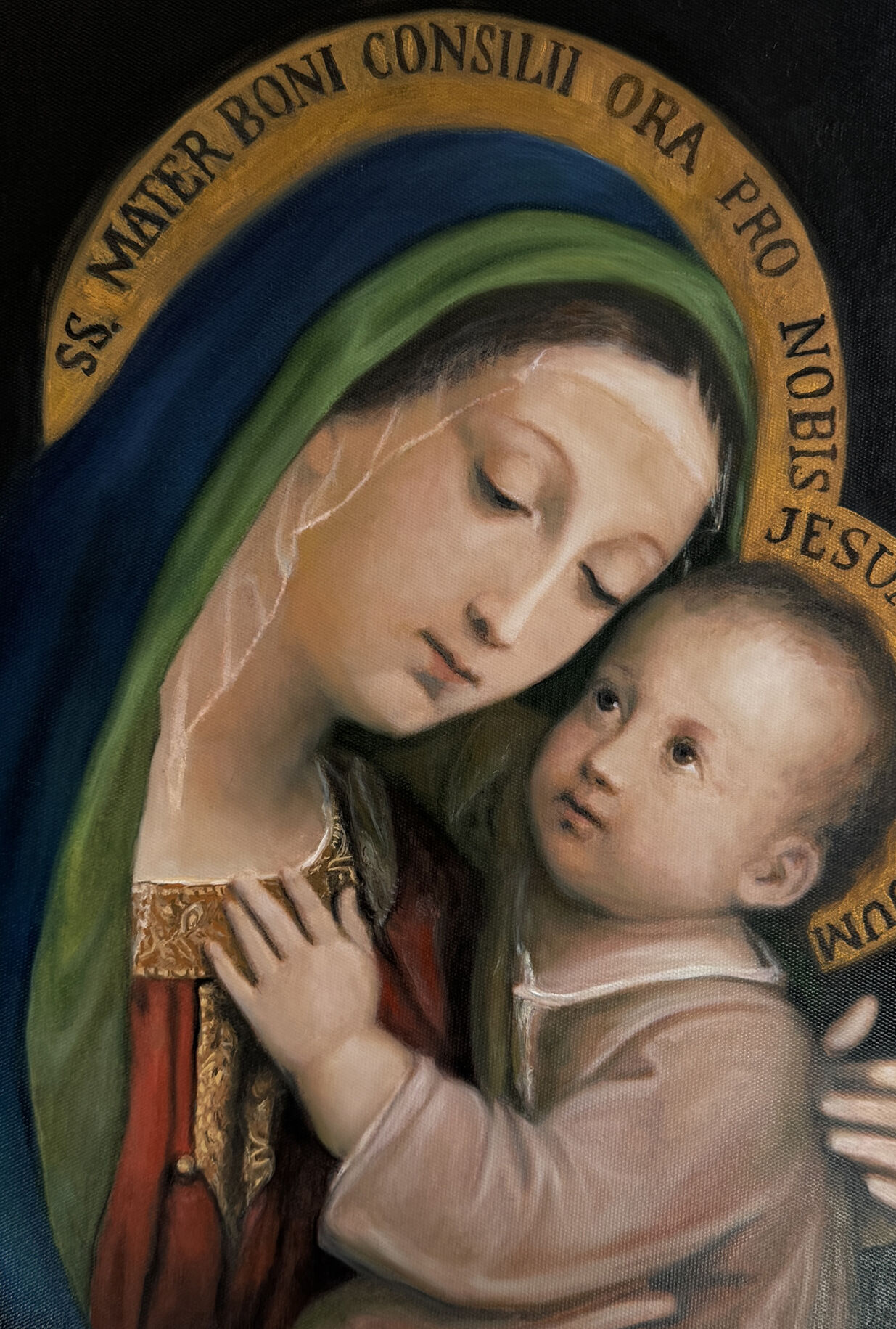 bild malen lassen maria mit kins jesus