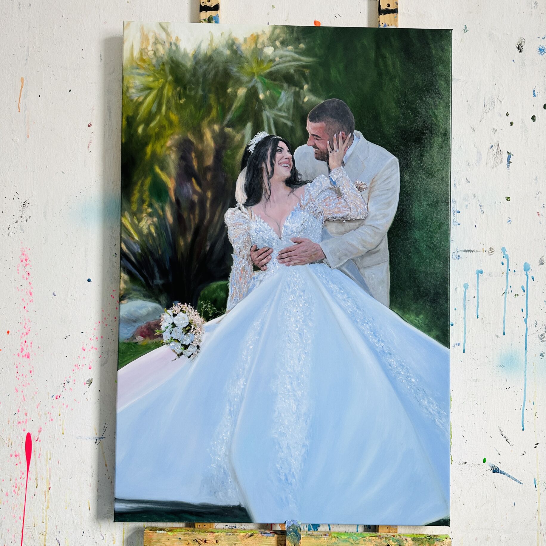 Portraitmalerei als Geschenkidee zur Hochzeit