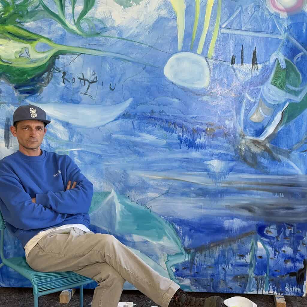 der abstrakte maler Nikolaus Kriese