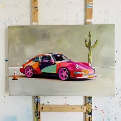 Moderne Kunst und Porsche