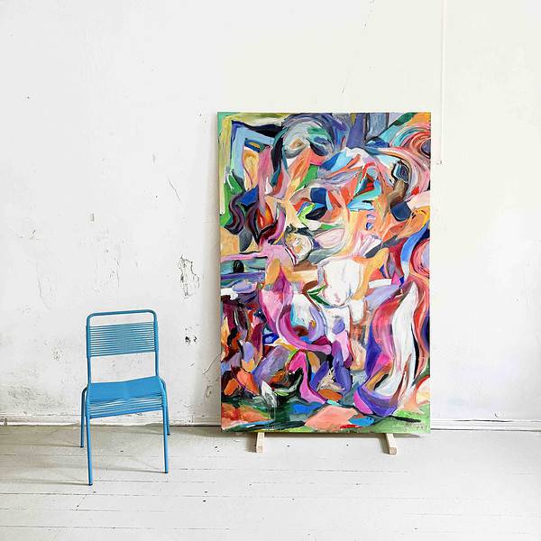 Abstraktes Ölgemälde Fragmented Emotions 210 x 140 cm